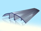 Стыковочный профиль прозрачный 16 мм (крышка) (под 16 мм сотовый) (Под заказ)