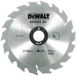 Диск пильный  DeWalt DT 1149 184 мм 18 зубьев