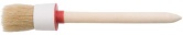 Кисть круглая Курс 25мм натуральная светлая щетина деревянная ручка