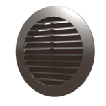 Решетка 10РКН наружная вентиляционная круглая 130х100 (коричневая)
