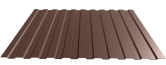 Профнастил  С-8 0,4 мм (8017) Шоколад 1,2*2,0 м 