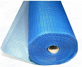 Сетка стеклотканевая фасадная Суффикс (синяя), яч 5*5 160гр/м, 1*50м 