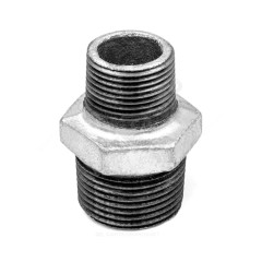 Ниппель чугунный оцинкованный 15 (1/2") (НР) (под заказ)