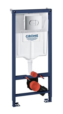 Инсталляция для подвесного унитаза GROHE Rapid SL 3-в-1 с кнопкой смыва Arena Cosmo (38981000)