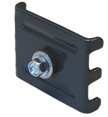 комплект крепления с саморезом серый графит