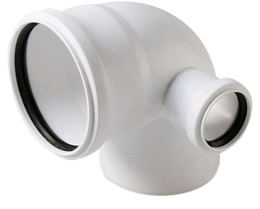 ППМ Отвод Stilte с выходом правый белый, 110x50 мм 87,5°, Pro Aqua ST10010587RW