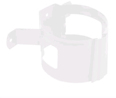 держатель трубы на дерево белый