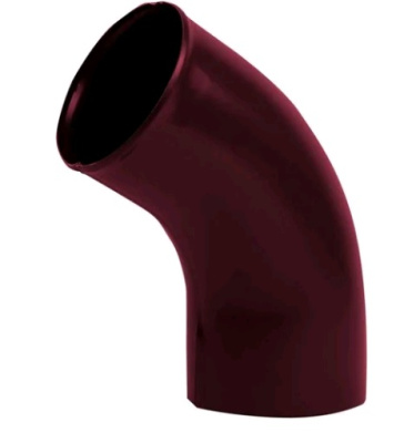 колено трубы сливное винно-красный