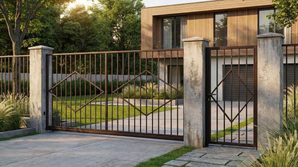 Распашные ворота без наполнения