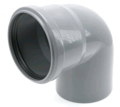 ППМ Отвод 90х87° серый, Ostendorf HT 114140 (Под заказ)