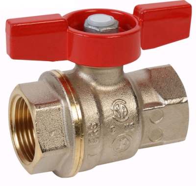 Кран шаровый латунный  ВР, ручка бабочка, Giacomini DADO