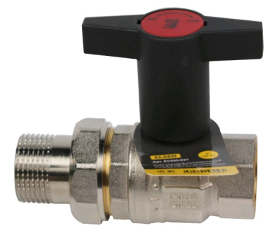 Кран шаровой Strong, ВН ручка из полимера 1,2 с разьёмным соединением