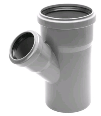 ППМ Тройник 90х50х45° серый, Ostendorf HT 114220