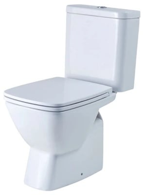 Унитаз-компакт Santek Нео с горизонтальным выпуском, стандарт- 2 реж., дюропласт, микролифт, тонкое 1WH302470