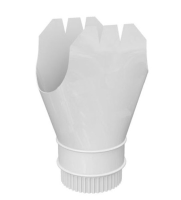 Воронка выпускная D185 на 150 Ral 9003 (Белый).