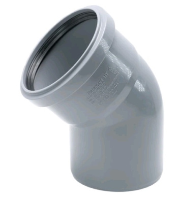 ППМ Отвод 90х45° серый, Ostendorf HT 114120
