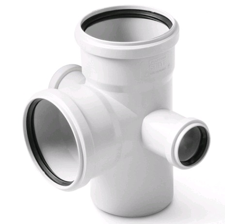 ППМ Крестовина Stilte  2-х плоскостная белая, 110x50x50x110 мм 87,5°, Pro Aqua ST715587W
