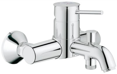Металлический рычаг.
Керамический картридж Grohe SilkMove.
Хромированная поверхность Grohe StarLight.
Расстояние между фитингами для установки: 150 +/- 15 мм.
Температура воды: 60 °C (максимальная 80 °C.).
Рабочее давление: до 5 бар (максимальное 10 