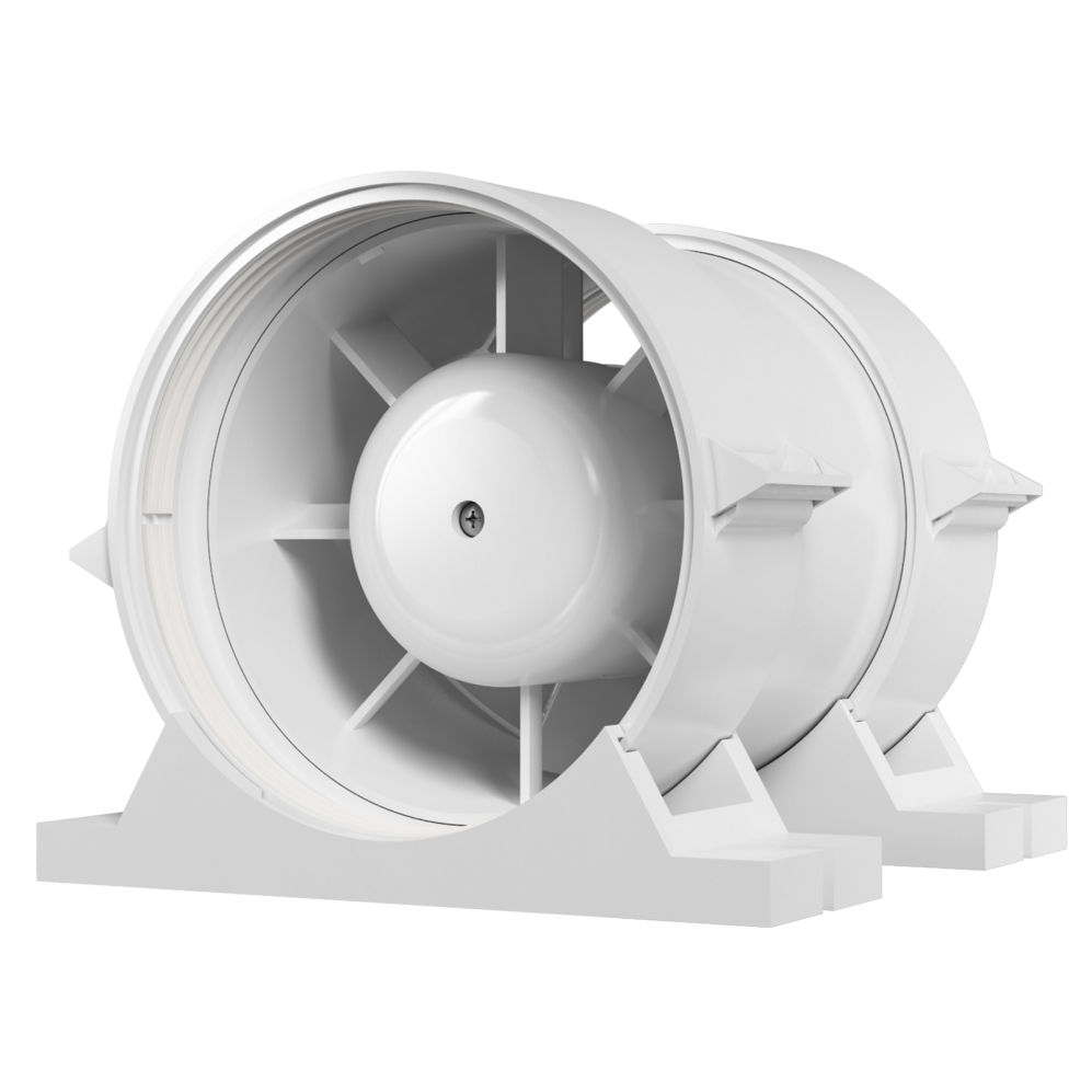 Вентилятор осевой канальный приточно-вытяжной с крепежным комплектом D 160