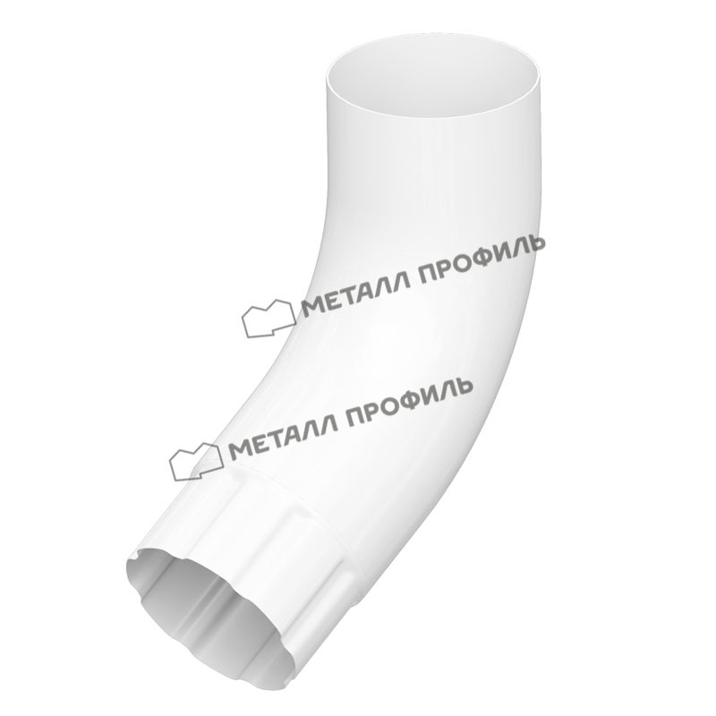 Колено трубы D100 (Белый) Пластизол