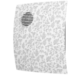 Вентилятор осевой вытяжной с обр. клап. PARUS 4C D100 white dasing