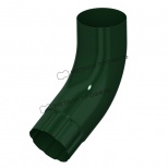 Колено трубы D100 (Зеленый) Пластизол