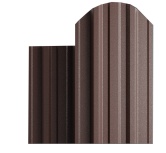 Штакетник металлический МП TRAPEZE-О 16,5х118 (VikingMP Д 8017\ 8017-0,45) Шоколад двухстороний